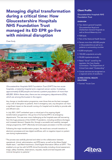 Glouchestire Hospital Updated Client Story Glouchestire Hospital Updated Client Story