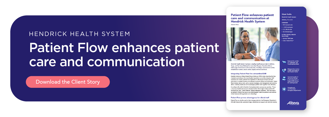 Download the patient flow hendrick client story