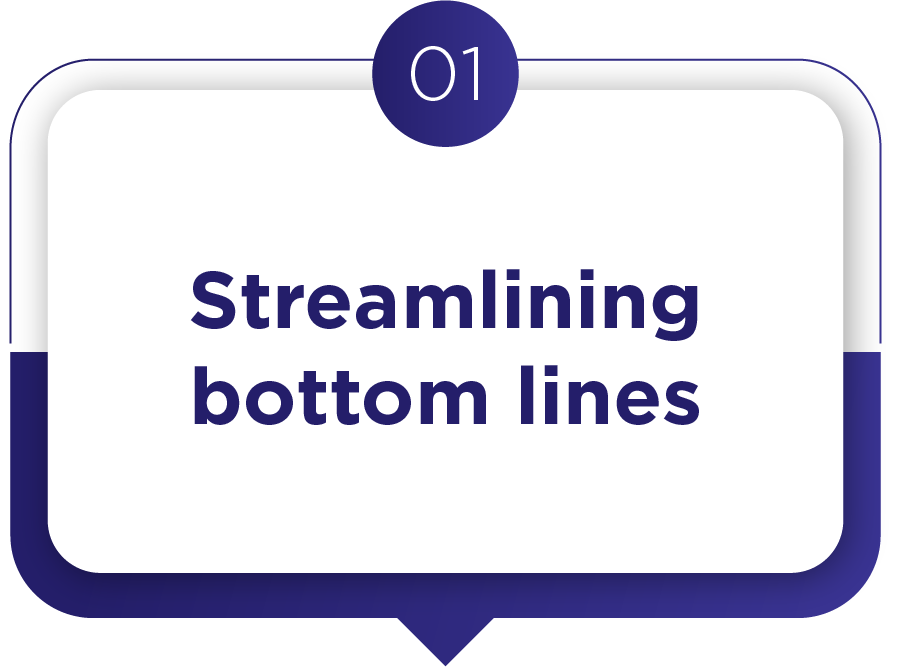 Streamlining bottom lines