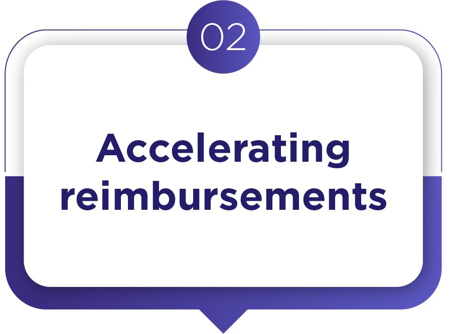 Accelerating reimbursements