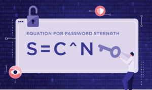 S = C^N (S – the total number of possible combinations of passwords, C – the number of characters able to be used for a password, N – the length of password in number of characters).