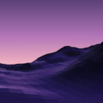 Purple mountains