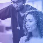 doctors looking at EHRs on computer