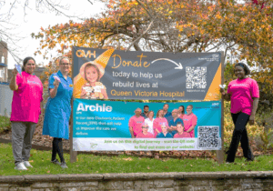 Paper planes made by young patients symbolising saying bye to paper documentation