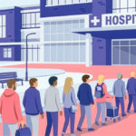 patients in line at hospital