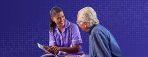 clinician and patient